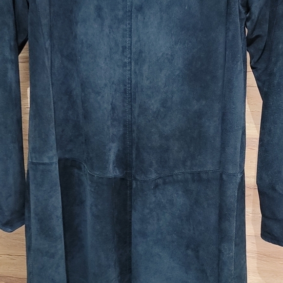 DANIER black suede leather duster extra small TP - Picture 6 of 6